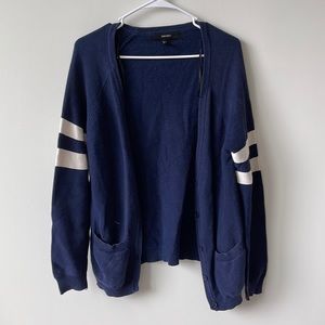 forver 21 navy blue cardigan